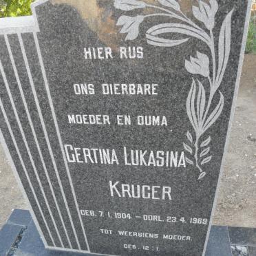 KRUGER Gertina Lukasina 1904-1969