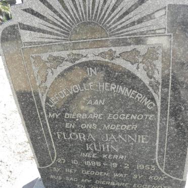 KUHN Flora Jannie nee KERR 1895-1953