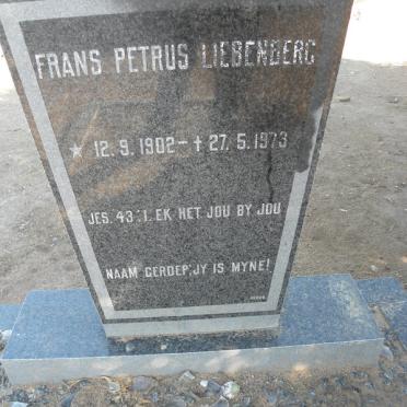 LIEBENBERG Frans Petrus 1902-1973
