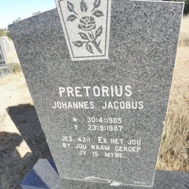 PRETORIUS Johannes Jacobus 1905-1987