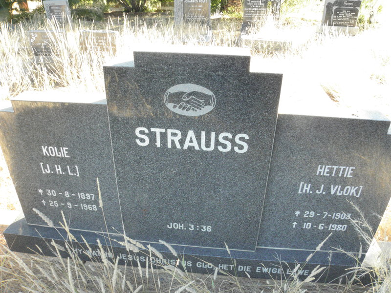 STRAUSS J.H.L. 1897-1968 & H.J. VLOK 1903-1980
