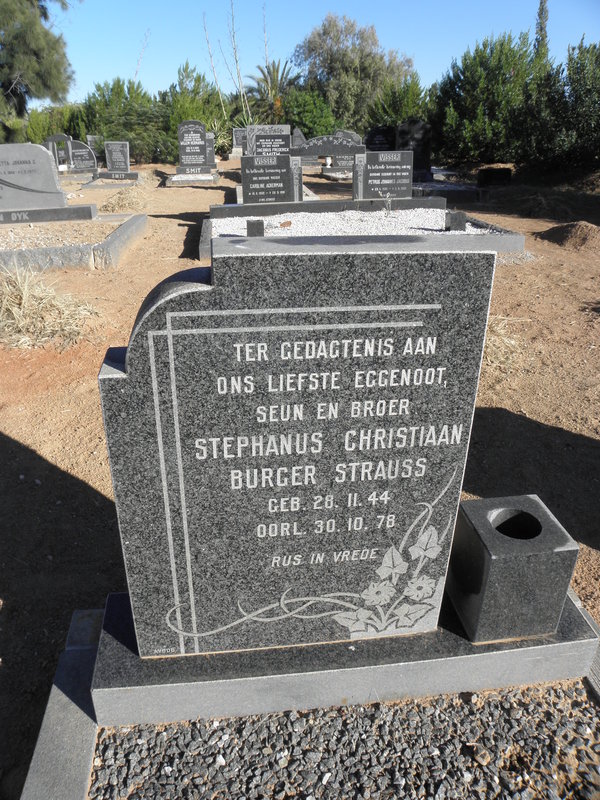STRAUSS Stephanus Christiaan Burger 1944-1978