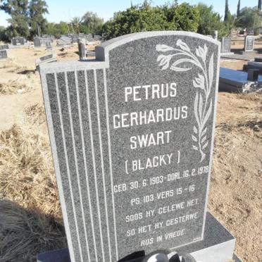 SWART Petrus Gerhardus 1903-1978