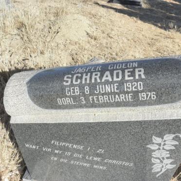 SCHRADER Jasper Gideon 1920-1976