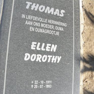 THOMAS Ellen Dorothy 1911-1993