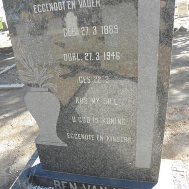 WYK Ben, van 1889-1946