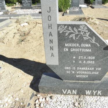 WYK Johanna, van 1908-1989