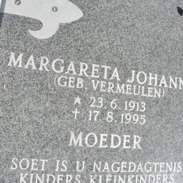 ? Margaretha Johanna geb VERMEULEN 1913-1995