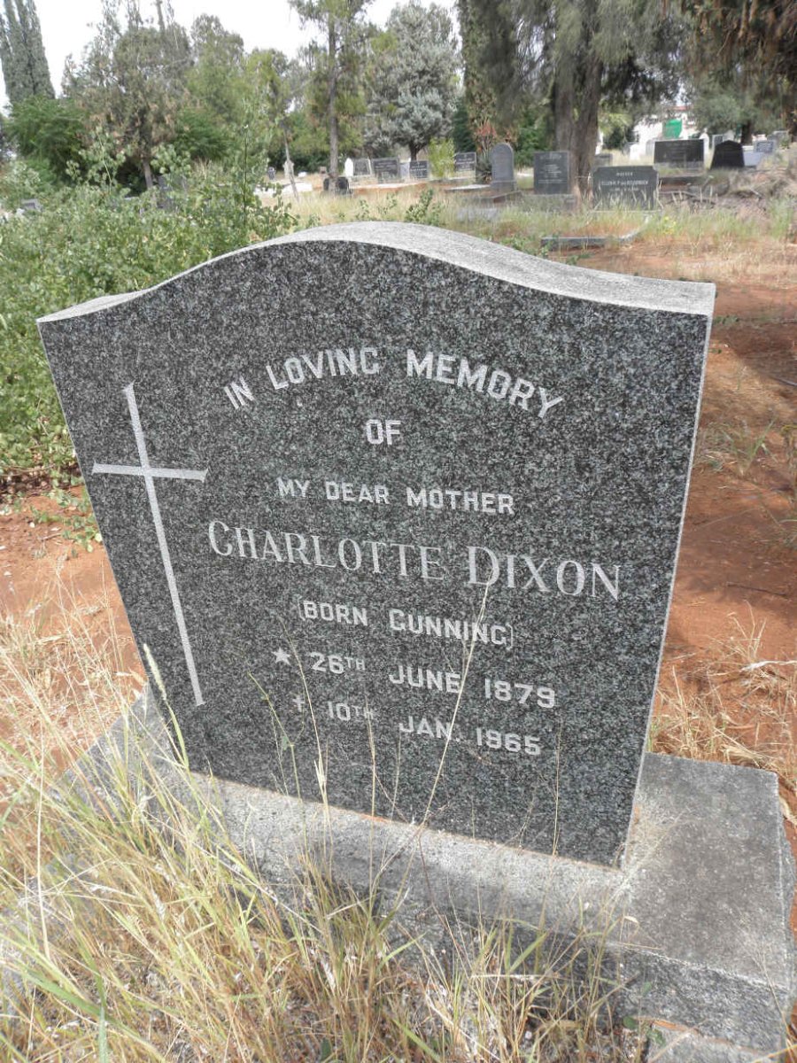 DIXON Charlotte nee GUNNING 1879-1965