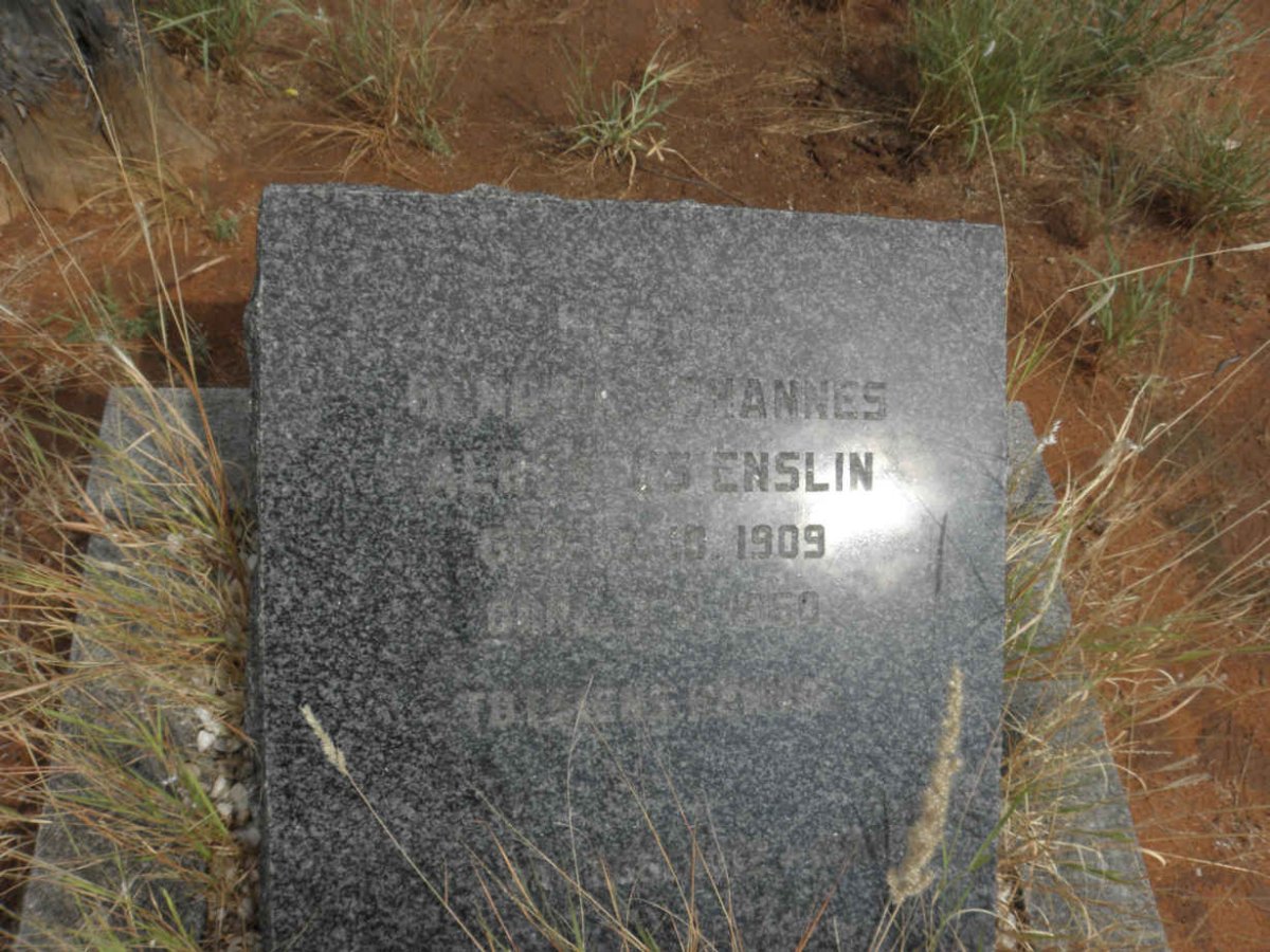 ENSLIN Hendrik Johannes Albertus 1909-1950