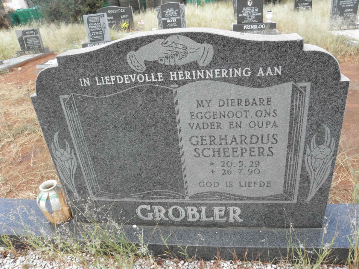 GROBLER Gerhardus Scheepers 1929-1990