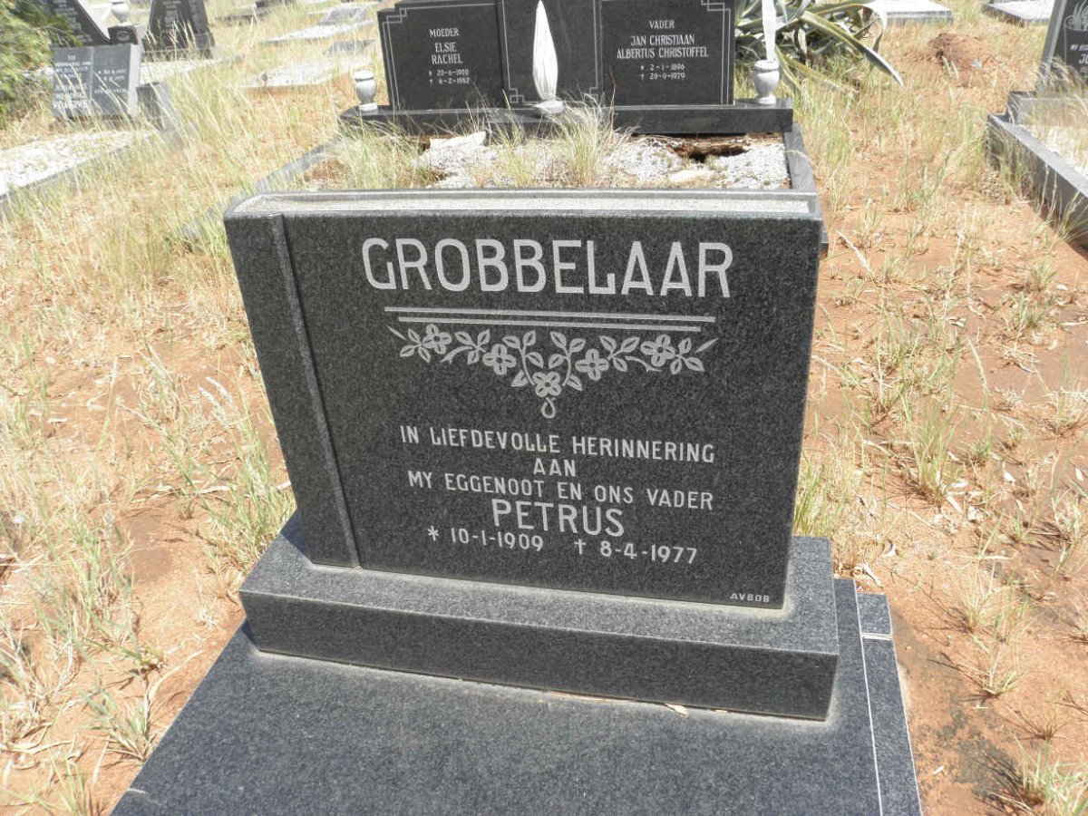 GROBBELAAR Petrus 1909-1977