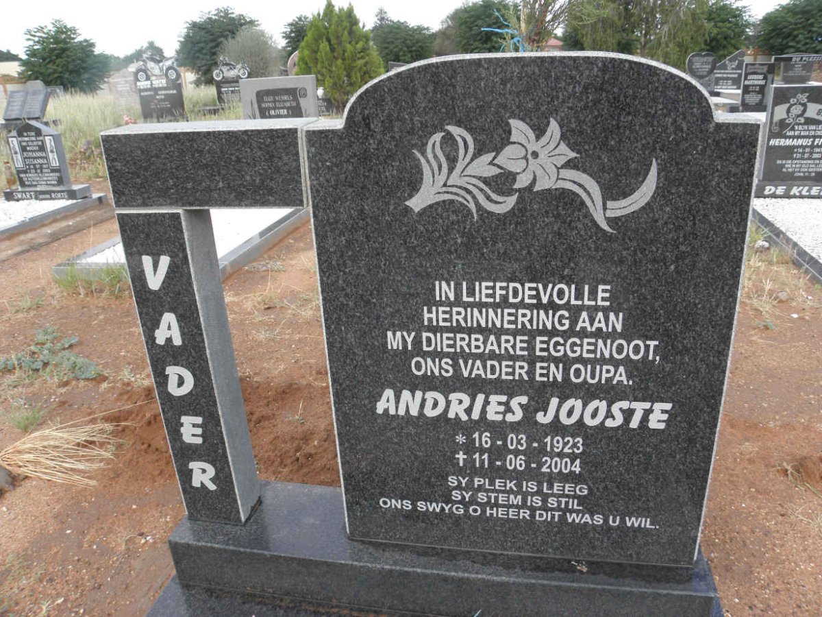 JOOSTE Andries 1923-2004