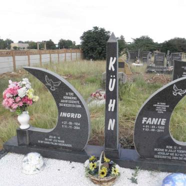 KÜHN Fanie 1933-2011 &amp; Ingrid 1934-2004