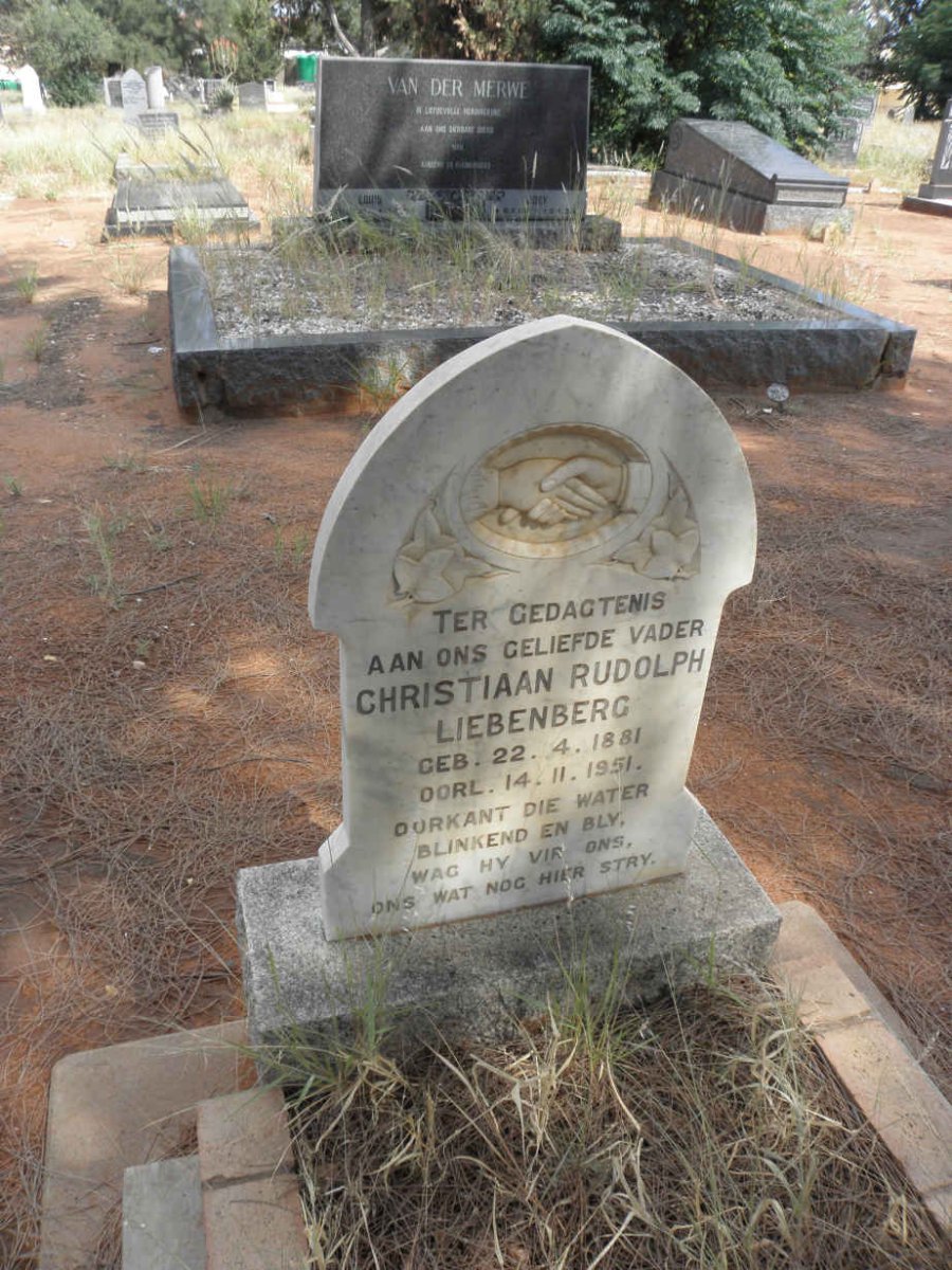 LIEBENBERG Christiaan Rudolph 1881-1951