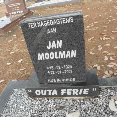 MOOLMAN Jan 1929-2003
