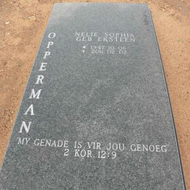 OPPERMAN Nelie Sophia nee EKSTEEN 1947-2011