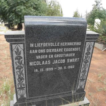 SWART Nicolaas Jacob 1899-1960