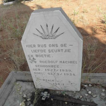 SCHOONBEE Roedolf Machiel 1939-1954