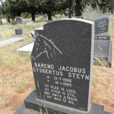 STEYN Barend Jacobus Gysbertus 1966-1985