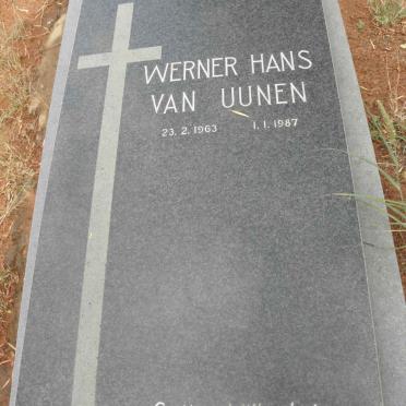 UUNEN Werner Hans, van 1963-1987