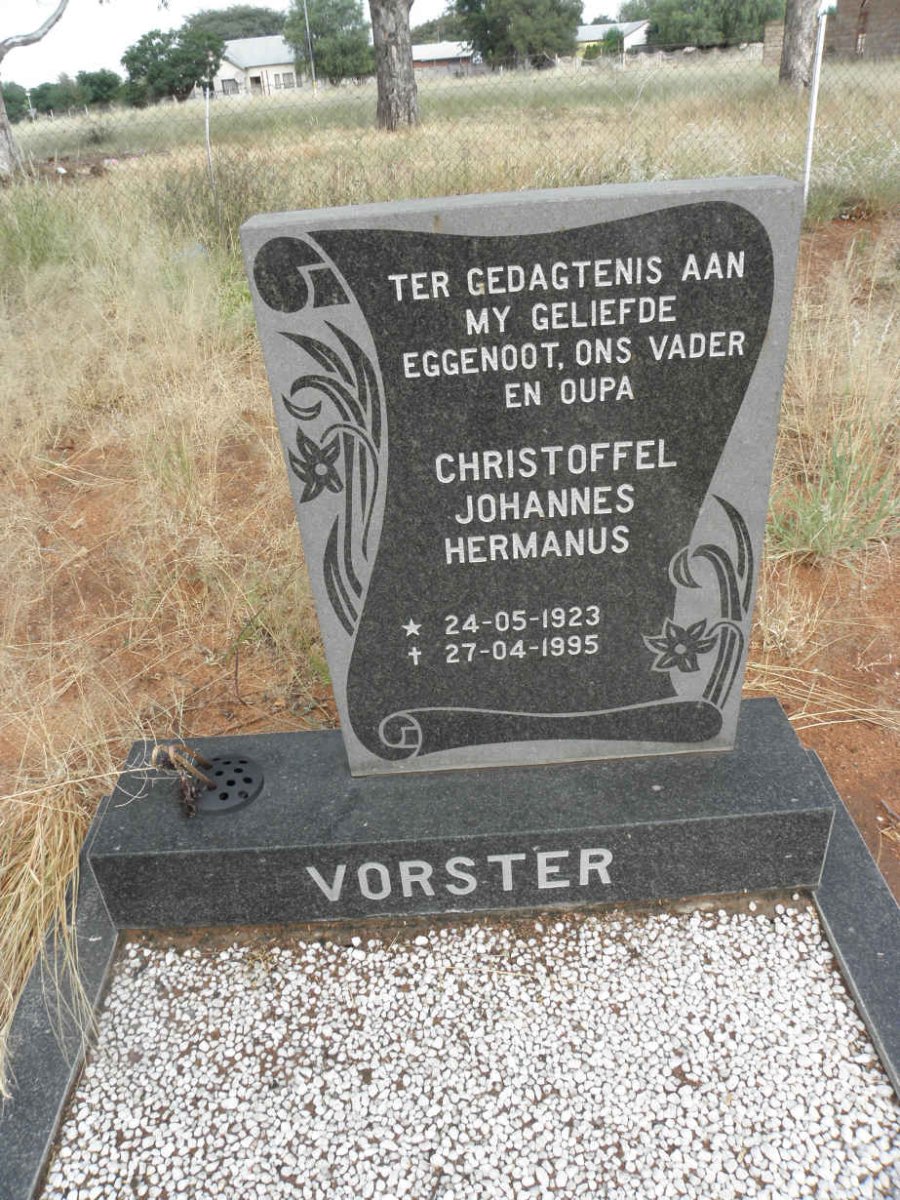 VORSTER Christoffel Johannes Hermanus 1923-1995