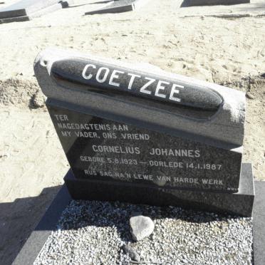 COETZEE Cornelius Johannes 1923-1987