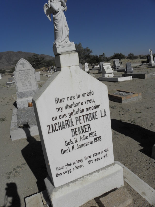 DEKKER Zacharia Petronella 1902-1938