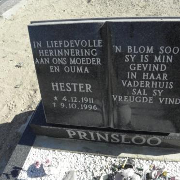 PRINSLOO Hester 1911-1996