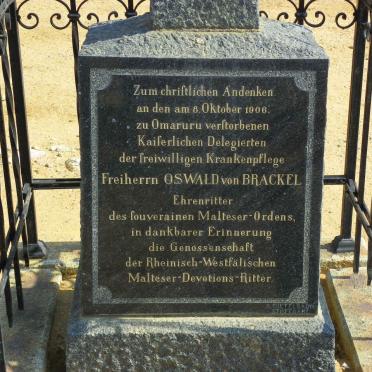 BRACKEL Oswald, von