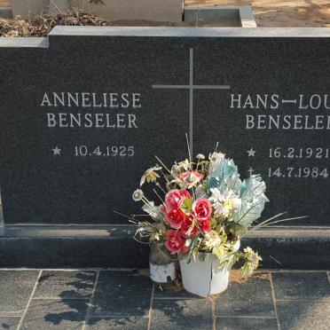 BENSELER Hans-Louis 1921-1984 &amp; Anneliese 1925-