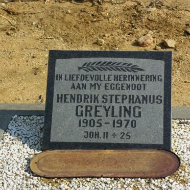 GREYLING Hendrik Stephanus 1905-1970