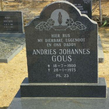 GOUS Andries Johannes 1900-1975