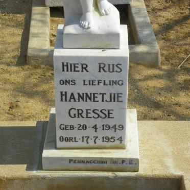 GRESSE Hannetjie 1949-1954