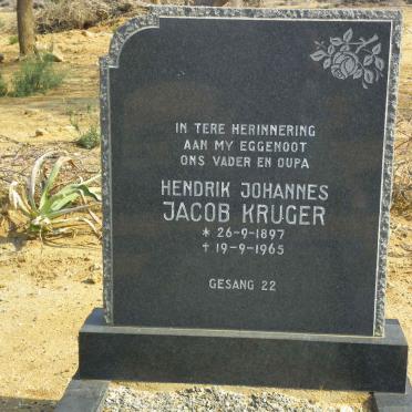 KRUGER Hendrik Johannes Jacob 1897-1965