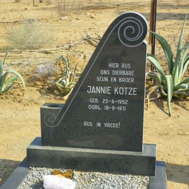 KOTZE Jannie 1952-1971