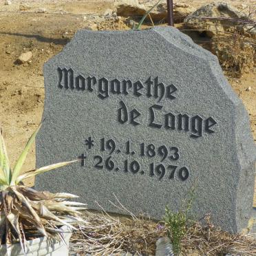 LANGE Margarethe, de 1893-1970