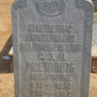 PRETORIUS C.J.H. nee VISAGIE 1880-1962