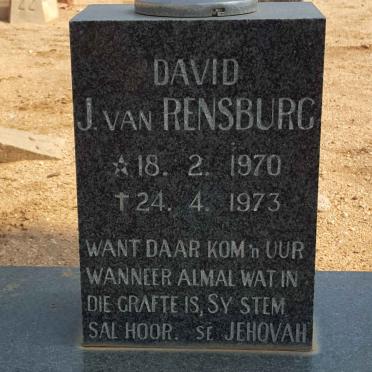 RENSBURG David, J.van 1970-1973