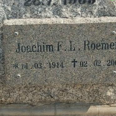 ROEMER Joachim F.R. 1914-2001