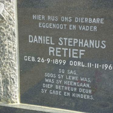 RETIEF Daniel Stephanus 1899-1967