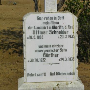 SCHNEIDER Ottmar 1888-1935 :: SCHNEIDER Gunther 1922-1935