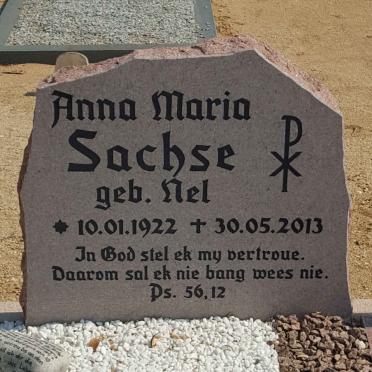 SACHSE Anna Maria nee NEL 1922-2013