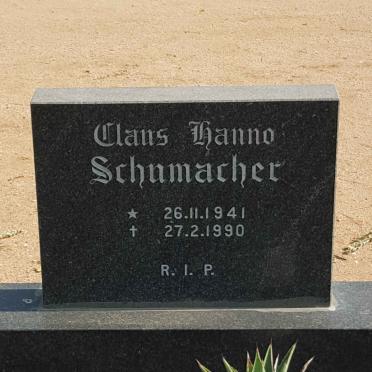 SCHUMACHER Claus Hanno 1941-1990