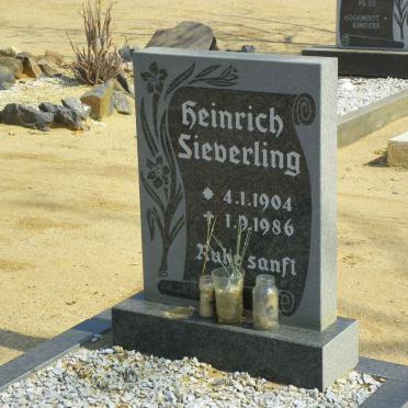 SIEVERLING Heinrich 1904-1986