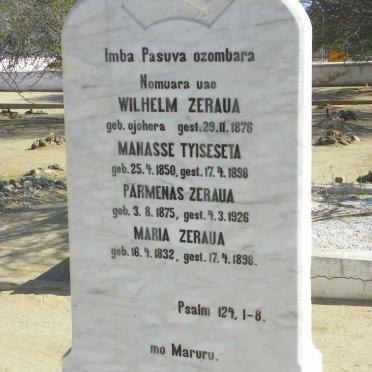 Namibia, OMARURU, Rhenish Mission Church, Historic cemetery