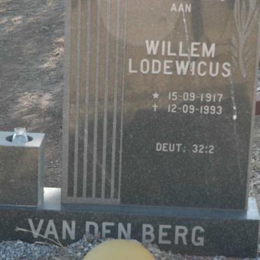 BERG Willem Lodewicus, van den 1917-1993