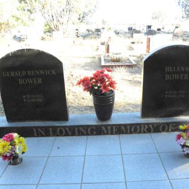 BOWER Gerald Renwick 1923-2002 &amp; Helen S. 1926-1994