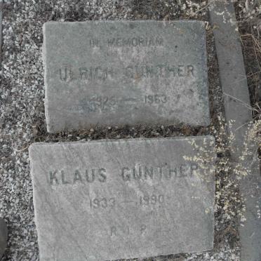 GÜNTHER Ulrich 1925-1963 :: GÜNTHER Klaus 1933-1990