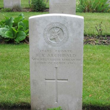 ARCHIBALD F.K. -1918